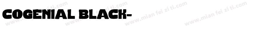 cogenial black字体转换